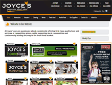 Tablet Screenshot of joycesupermarket.ie